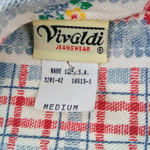 Vivaldi Jeanswear Division of Stuffed Shirts Inc Vintage Women's Paisley Medium - Picture 5 of 7